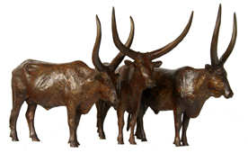 Ankole cattle bronze